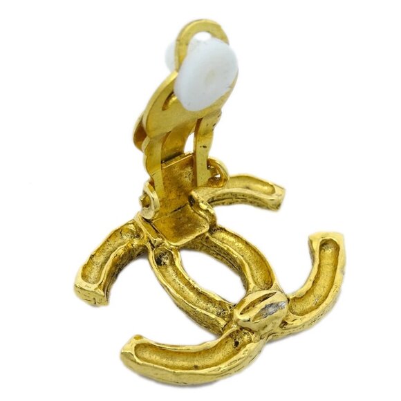 Chanel CC Earrings Clip-On Gold 140298 - Picture 5 of 5